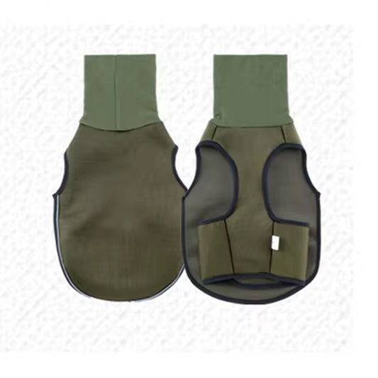Thunder Stress Shirt Classic Dog Anxiety Jacket Army Green anti Anxiety Thunder Vest for Dogs Anxiety Calming Dog Clothes