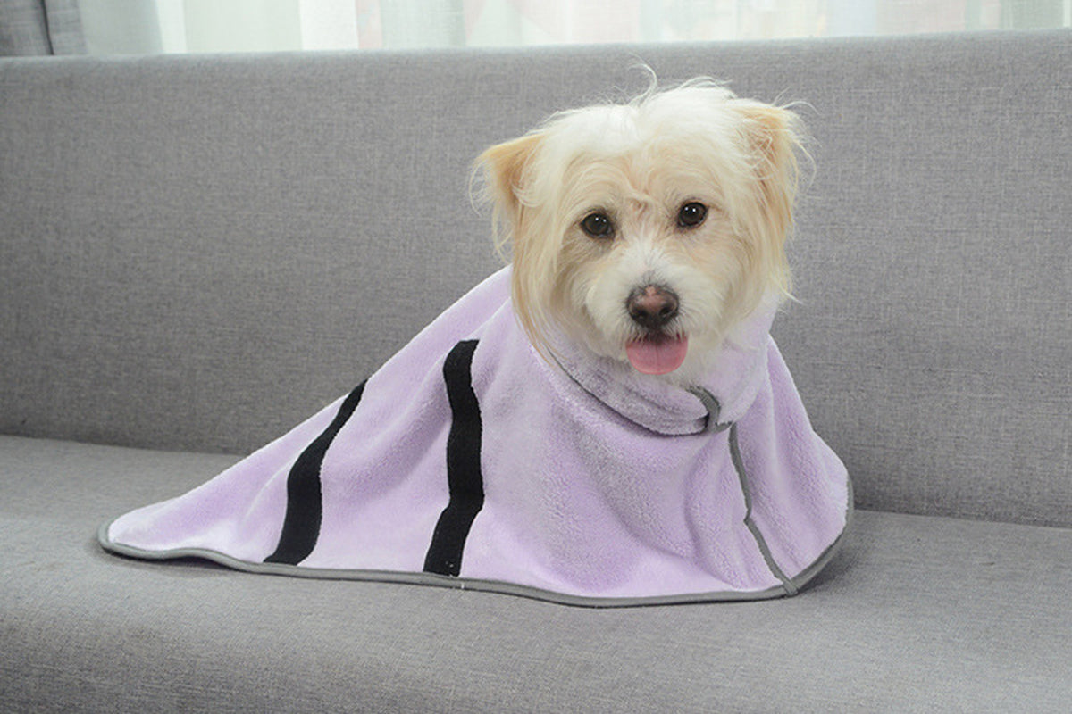 Quick-Drying Pet Absorbent Towel Dog Bathrobe Pet Dog Bath Towel for Dogs Cats Microfiber Absorbent Pet Drying Towel Pet Supplies Pet Products