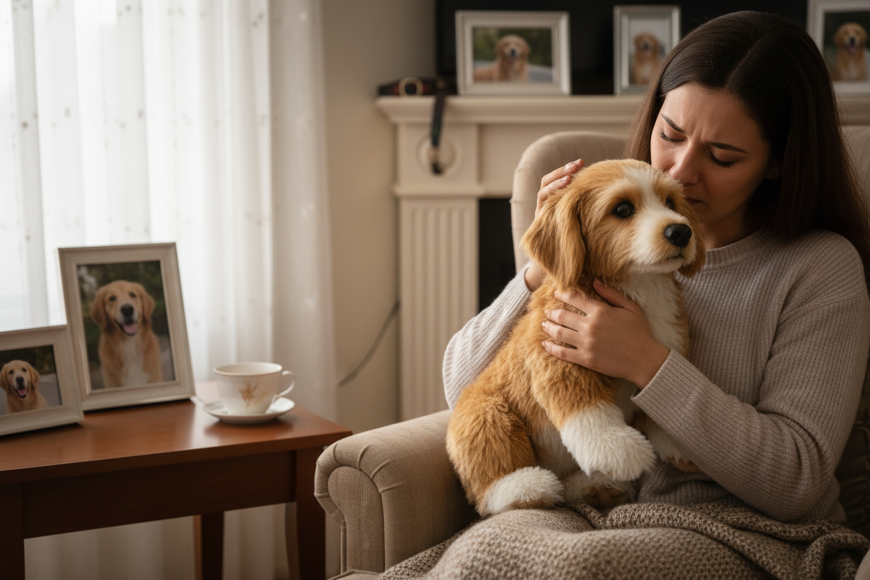 Custom stuffed pet memorial